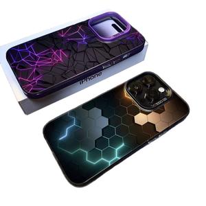Nid d'abeille 3D pour carré PC + TPU antichoc support de cadre de caméra <span class=keywords><strong>coque</strong></span> de téléphone portable pour IPhone16/15/14 Europe Amérique 13 - Product Image 5