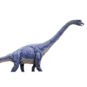 ブルートカゲ遊園地の装飾グラスファイバー本物のようなアニマトロニック恐竜ブラキオサウルス像