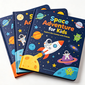 Impresión de Libros Infantiles Aptos para Niños, Libros para Colorear a Todo Color con Tinta de Soya, Diseño Artístico con Estampado en Lámina Dorada - Product Image 1