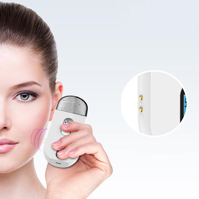 Портативный 3 в 1 адаптер для Nano ионной аппарат для паровой бани лица светодиодным циферблатом точный спрейер тумана увлажняющий тестер для кожи Power Bank USB аккумуляторная батарея