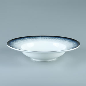 Veweet — <span class=keywords><strong>Service</strong></span> de table en porcelaine, ensemble d'<span class=keywords><strong>assiettes</strong></span> de qualité supérieure <span class=keywords><strong>36</strong></span> <span class=keywords><strong>pièces</strong></span>, moderne, <span class=keywords><strong>Service</strong></span> de crocheter bleu blanc, en céramique, vaisselle pour 6 personnes - Product Image 3