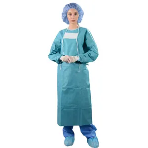 Disposable Standard Surgical Clothing Nonwoven Surgical Gown EN13795 Medical Protective Clothes