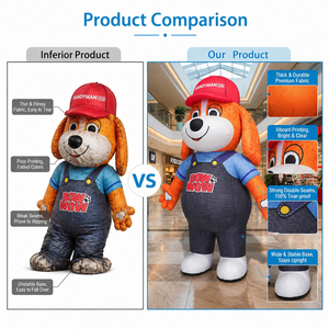 Costume de Mascotte Publicitaire Amusant pour Fête, Costume Gonflable de Chien Animal, Personnage de Dessin Animé Personnalisé, Vêtements de Mascottes - Product Image 3