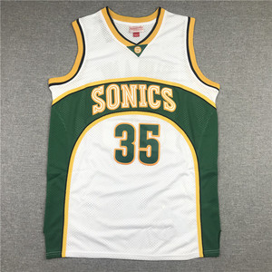 Camiseta de Baloncesto Retro Bordada de Durant para Hombre y Mujer, Verano, Transfronteriza, Supersónica 35 #   20 #   40 #   Chalecos con Mangas Cortas - Product Image 6