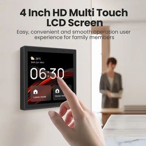 Panneau de commande central mural intelligent multifonctionnel pour maison connectée avec écran tactile Alexa et <span class=keywords><strong>passerelle</strong></span> <span class=keywords><strong>Zigbee</strong></span> <span class=keywords><strong>Tuya</strong></span> 4 pouces - Product Image 5
