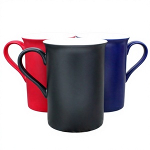 Taza de Porcelana China Mate que Cambia de Color <span class=keywords><strong>con</strong></span> Diseño Creativo DIY, Taza Mágica <span class=keywords><strong>con</strong></span> Asa y Patrón de Foto, Venta al por Mayor - Product Image 1