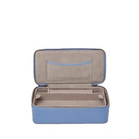 Boîte organisateur de bijoux en cuir PU de voyage, présentoir à bijoux personnalisé, moderne, 2 couches, grand coffret de rangement pour bijoux
