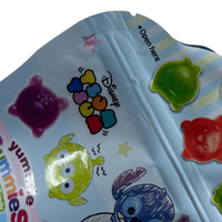 Sachet Doypack givré à fermeture zip, imprimé en héliogravure, avec finition brillante partielle, qualité alimentaire, forme spéciale pour chewing-gum, vente en gros