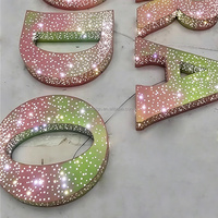 Lettres lumineuses LED Ciel Étoilé Alimentées par Transformateur – Enseigne Publicitaire Intérieure pour Logo d'Entreprise, Centre Commercial, Bureau – Personnalisation