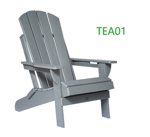 Silla Adirondack de Estilo Clásico para Patio y Jardín, Diseño Moderno, Plástico Impermeable para Uso en Comedores y Restaurantes de Estilo Rústico - Product Image 3