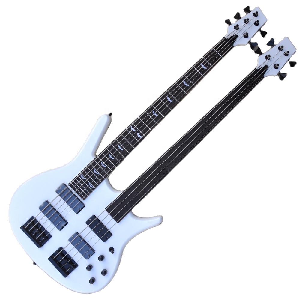 Flyoungダブルネック45弦エレクトリックベースギター