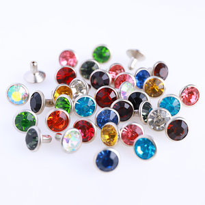 QIYI verre <span class=keywords><strong>strass</strong></span> Rivets goujons pointes laiton <span class=keywords><strong>Strass</strong></span> décoration cheval bride verre pierres pour cuir vêtements chaussures - Product Image 3
