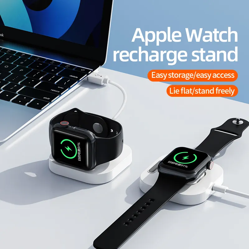 Travel Portable Wireless Magnetic USB A Type Mini Smart Watch Charger for all Watch Charger 8 7 6 5