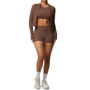 Nouvel ensemble de shorts de fitness respirant et ajusté, séchage rapide, effet amincissant, pour femme - Product Image 5