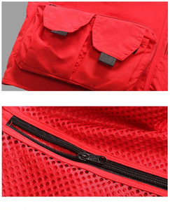Chaleco de pesca multifuncional de secado rápido para hombre, nuevo diseño personalizado, color caqui, buena calidad, deportivo, con múltiples bolsillos, 2021 - Product Image 6