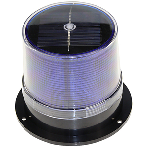 Balise stroboscopique solaire pour véhicule d'urgence, LED rouge/bleue, fixation magnétique pour la police et les pompiers - Product Image 6