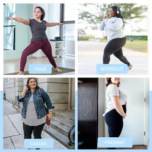 Leggings Yoga Plus Size a vita alta 1XL-5XL Ultra-Stretch da palestra per donna - Product Image 2