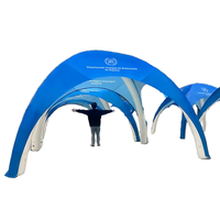 Tente de réception gonflable en PVC personnalisable, imperméable, avec souffleur électrique, installation facile pour fêtes en extérieur et publicité – Offre Spéciale