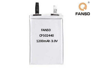 FANSO CP502440 3.0V 1200mAh אולטרה דק ליתיום סוללה - Product Image 2