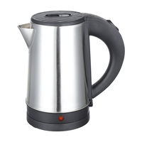 Bouilloire électrique en acier inoxydable 0,8 L, chauffe-eau mécanique pour le thé et le café à la maison