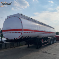 Semi-remorque citerne diesel standard à 3 essieux de 40 000 litres en acier au carbone pour le transport de carburant vers les ports d'Asie du Sud-Est