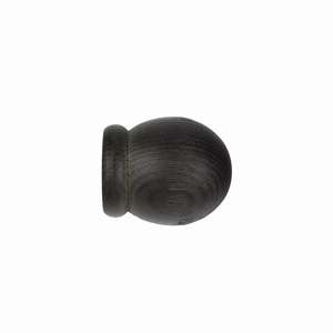 IDEAS WOOD LINE - Set di 2 Terminali per Tende a Sfera, Colore Fumo - Product Image 1