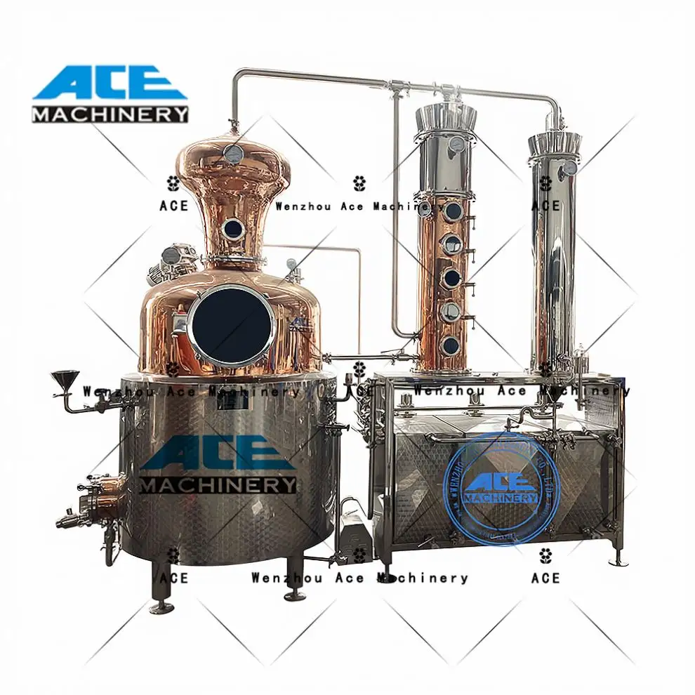 Alcool distillato aceto di malto bianco distillato impianto di distillazione per riscaldamento a vapore per bevande & Amp; Macchinari per la lavorazione del vino