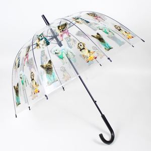 Parapluie à poignée en J droit, design chien, le plus populaire, à ouverture automatique, économique - Product Image 2