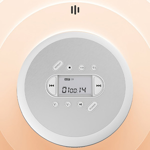 Reproductor de CD Portátil Redondo en Oferta, Inalámbrico con Bluetooth 5.0, Pantalla LCD, Recargable, Reproductor de Audio USB para el Hogar y Aprendizaje de Idiomas - Product Image 3