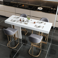 Table de bar rectangulaire minimaliste moderne, séparateur de salon