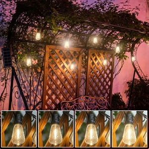 Edison Vintage Outdoor Waterproof <b>String</b> Lights, Festoon <b>Lighting</b> for Patio Party Decor, Holiday Marquee Ambience Lights - Product Image 2