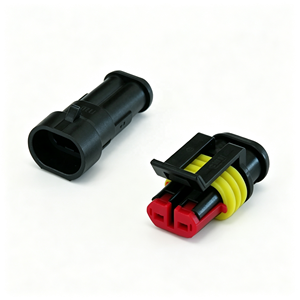 Connecteur automobile Amp Tyco 2 3 4 5 6 broches série 1.8, faisceau de câbles étanche mâle et femelle, terminal électrique, fabrication - Product Image 2