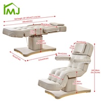 Table de massage électrique de luxe pour salon de cosmétiques, esthéticienne, spa facial, lit de beauté, lit pour extensions de cils