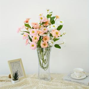 ชุดดอกไม้ปลอม 5 <span class=keywords><strong>ดอก</strong></span> <span class=keywords><strong>ดอก</strong></span><span class=keywords><strong>ดาวเรือง</strong></span><span class=keywords><strong>ปลอม</strong></span> <span class=keywords><strong>ดอก</strong></span>เบญจมาศปลอม สีส้ม เหมาะสำหรับตกแต่งบ้านในฤดูใบไม้ร่วง และเป็นของประดับตกแต่ง<span class=keywords><strong>ดอก</strong></span>ไม้ - Product Image 5