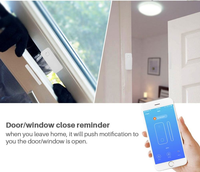 Sensor Inteligente para Puerta y Ventana, Detector de Alarma Inalámbrico WiFi para Alexa y Google Home