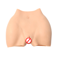 Levantador de glúteos de silicona de talla grande, pantalones de vagina falsa, Artificial potenciador de cuerpo, mallas de aumento de glúteos para hombre, mallas para mujer