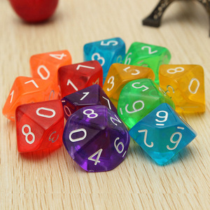 Venta al por Mayor de Dados D10 Digitales de Poliedro para D&D, Acrílicos, Plástico, Suministro a Granel - Product Image 2