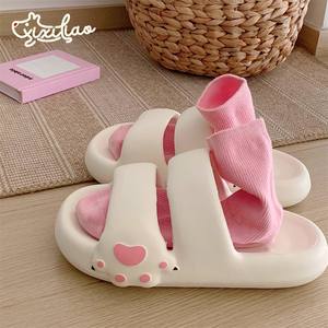 XIXITIAO verano lindo paseo por la playa zapatillas mujeres niñas sandalias fábrica mujer <span class=keywords><strong>calzado</strong></span> barato señora sandalias para mujeres y señoras - Product Image 3