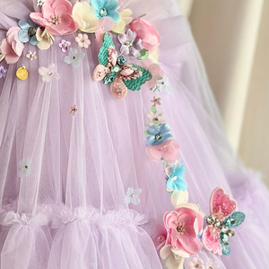 <span class=keywords><strong>Robe</strong></span> Tutu de 1ère Communion Blanche Tenue de Cérémonie de Mariage pour Bébé, Vêtement de Gala, Fille Élégante - Product Image 2