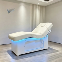 Table de massage électrique à 2 moteurs réglable, lit de beauté pour esthéticienne, table de spa pour cils, mobilier de salon en gros avec chauffage