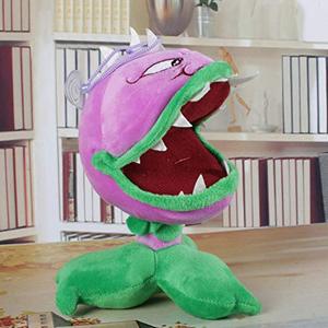 Z482 Divertido Boca Grande Piraña Planta Zombie Juguete de Peluche Suave con Ventosa Colgante Niño Pequeño Regalo Muñecas Zombie Juguete de Peluche - Product Image 2