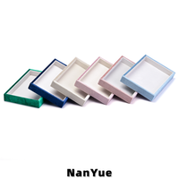Plateau de présentation de bijoux en velours de qualité supérieure, personnalisable avec logo, empilable, rectangulaire, vide, pour colliers, bagues, montres, comptoir de vente au détail, vitrine