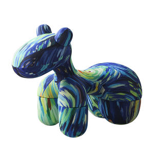 เก้าอี้ม้าขนาดเล็กสำหรับเด็ก เบาะโฟมแบบพกพา ลายการ์ตูนสัตว์ สำหรับเด็ก ใช้เป็นที่นั่งในห้องนั่งเล่น - Product Image 5