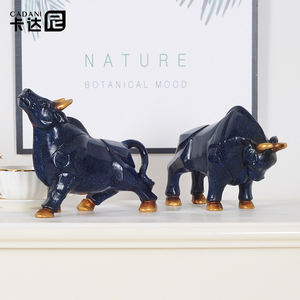 European Simple Light Luxury Lucky Cow Epoxy <b>Resin</b> Sculpture Ornament Home Decor - Product Image 3