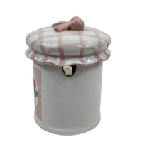 Rustic 250ml Kitchenware Household Custom Jam Pot Ceramic Jam and Jelly Jar