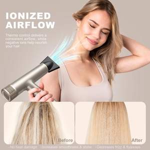 2025 terbaru kualitas kinerja kuat profesional senyap <span class=keywords><strong>Ionic</strong></span> pengering rambut Motor DC 110000 Rpm pengering rambut <span class=keywords><strong>Salon</strong></span> kecepatan tinggi - Product Image 4