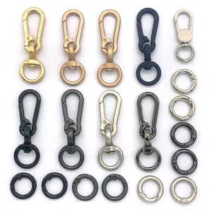 Alta Qualidade Bag Hardware Dog metal Gancho Segurança Metal Swivel Snap Gancho Para Telefone Chave Do Carro gancho