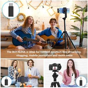 <span class=keywords><strong>2025</strong></span> mới boyalink 2.4GHz mini không dây Lavalier micro 3 trong 1 không dây ve áo Mic cho điện thoại thông minh iPad DSLRs camorders - Product Image 5