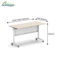 Table de formation pliable et empilable en fer, réglable en hauteur, idéale pour les salles de classe, les bureaux, les salles de formation et les salles de réunion – Offre Spéciale
