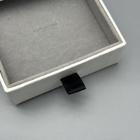 Boîte à bijoux gaufrée Shengcan avec insert en velours, boîte cadeau en papier pour bague, boucles d'oreilles, collier
